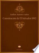 Constitución De El Salvador 1992