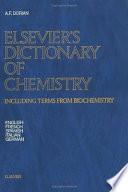 Elsevier S Dictionary Of Chemistry